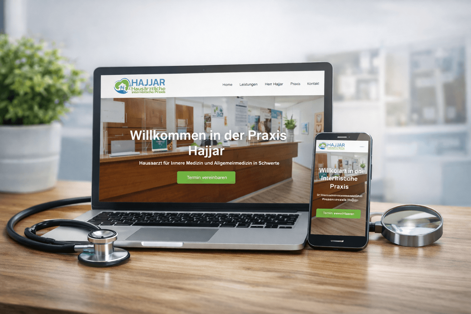 Hausarztpraxis Praxis-Website